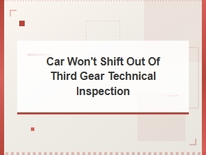 A Common Gearbox Issue During Technical Inspection